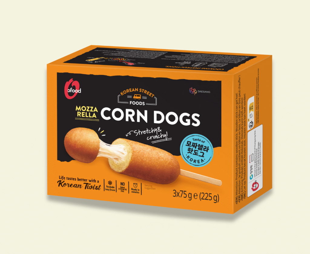 Mozzarella cheese corn dogs
